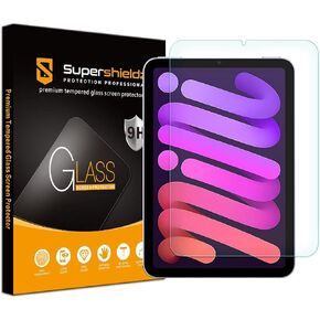 Supershieldz Designed for Apple iPad Mini 6 8.3-Inch (2021, 6th Generation) Tempered Glass Screen Protector, Anti Scratch, Bubble Free