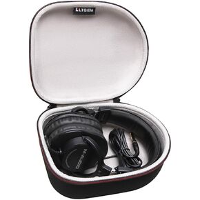 Headphone Case for Audio-Technica ATH-M50xBT2/ATH-M40x/ATH-M30x/ATH-M20xBT, M-Audio, OneOdio Headphone, Large Foldable Over Ear Headphones (Case Only)