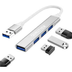 USB Hub for Laptop, USB Multiport Adapter Multiple USB Port hub USB a hub USB Splitter 1 in 4 Out with USB 3.0 hub 4 Port USB hub for PC, Mac, Mouse, HDD, Keyboard,iMac,Flash