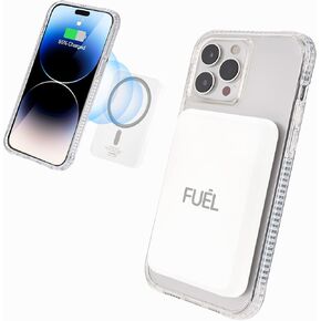 iPhone Charger - Fuel 5000 mAh Magnetic Wireless Portable Charger with USB-C Port - MagSafe Battery Pack/Power Bank for iPhone 16 Pro Max/16 Pro/16/15 Pro Max/15 Pro/15/14 Pro max/14 Pro/14 Pro/13 pro
