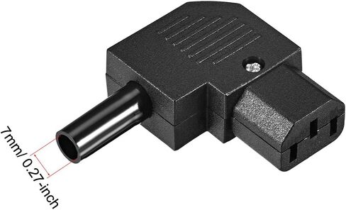 Uxcell AC110-250V 10A أنثى IEC320 C13 محول مقبس الطاقة موصل الزاوية اليمنى 3 قطعة in Saudi Arabia