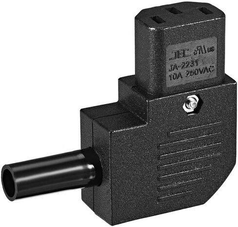 Uxcell AC110-250V 10A أنثى IEC320 C13 محول مقبس الطاقة موصل الزاوية اليمنى 3 قطعة in Saudi Arabia