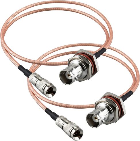 DIN 1.0/2.3 Male to BNC Female RG179 Cable 6 Inch SDI Cable RF Coax Adapter Extension Cable Antenna Connector for Communication System Radio Video Equipment (2 Pieces)… in Saudi Arabia