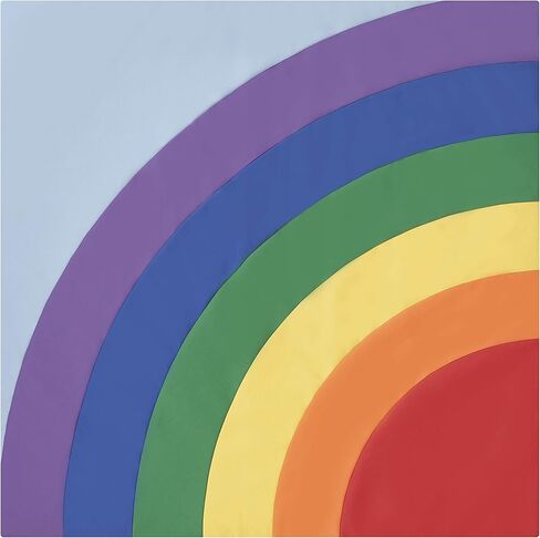 سجادة نشاط سوفت سكيب رينبو 10393-AS من Factory Direct Partners للرضع والأطفال الصغار، وقت الاستلقاء على البطن للأطفال، لعب إسفنجي ناعم ملون - متنوعة in Kuwait