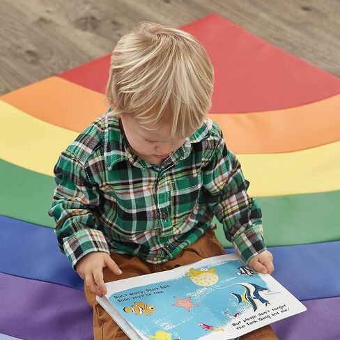 سجادة نشاط سوفت سكيب رينبو 10393-AS من Factory Direct Partners للرضع والأطفال الصغار، وقت الاستلقاء على البطن للأطفال، لعب إسفنجي ناعم ملون - متنوعة in Kuwait