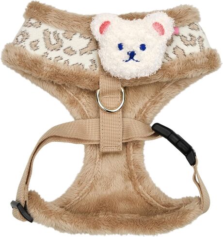 Pinkaholic New York Annika Dog Harness Over-The-Head Warm Winter Argyle Pattern Adjustable Chest for Small Dog, Aqua, Large in Saudi Arabia