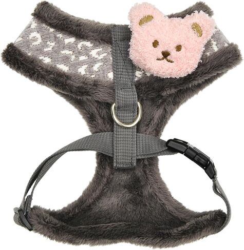 Pinkaholic New York Annika Dog Harness Over-The-Head Warm Winter Argyle Pattern Adjustable Chest for Small Dog, Aqua, Large in Saudi Arabia