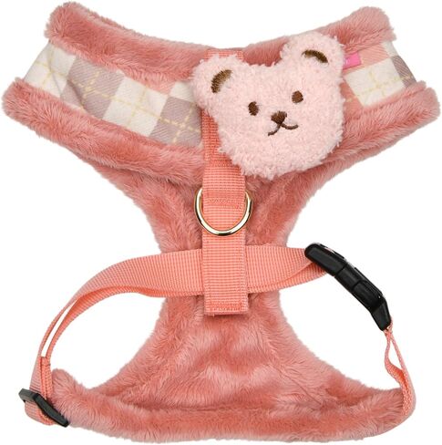 Pinkaholic New York Annika Dog Harness Over-The-Head Warm Winter Argyle Pattern Adjustable Chest for Small Dog, Aqua, Large in Saudi Arabia