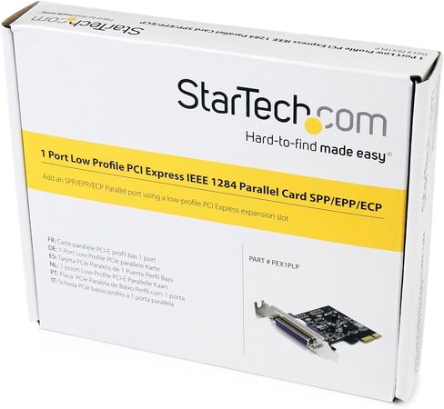 StarTech.com 1 Port PCI Express Low Profile Parallel Adapter Card - SPP/EPP/ECP Parallel Card (PEX1PLP) in Saudi Arabia