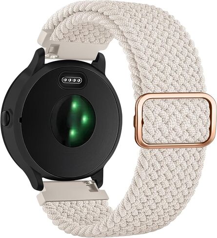 أشرطة Vanjua متوافقة مع Garmin Venu 2 Plus / Venu Sq / Venu / Vivoactive 3 Watch Band للنساء والرجال، حزام بديل رياضي من النايلون الناعم لـ Garmin Vivomove Sport، Vivoactive 3 Music، Forerunner 645 / 245 Music Watch الذكية in Saudi Arabia