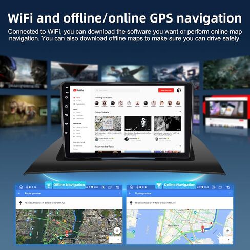 EKAT for BMW X3 E83 2004-2012 Android Car Stereo [4+64G] - Wireless Carplay & Android Auto - 9 Inch Touchscreen Radio with 32 EQ DSP, WiFi, GPS, Split Screen + AHD Rear View Camera in Saudi Arabia