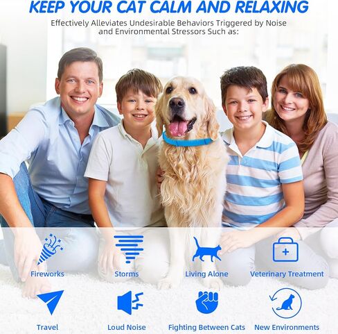 G · PEH Calming Collar for Dogs, Pheromone Collar for Dogs, Anxiety Relief for Pets, 60-Day Long Calming Effect, Relief Anxiety Stress Separation - Suitable for Small, Medium, and Large Dogs, 4 Pack in Kuwait