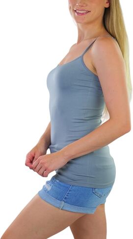 ToBeInStyle Women's Stretch Layering Scoop Neck Camisole Tanks & Camis in Kuwait