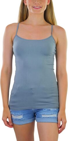 ToBeInStyle Women's Stretch Layering Scoop Neck Camisole Tanks & Camis in Kuwait