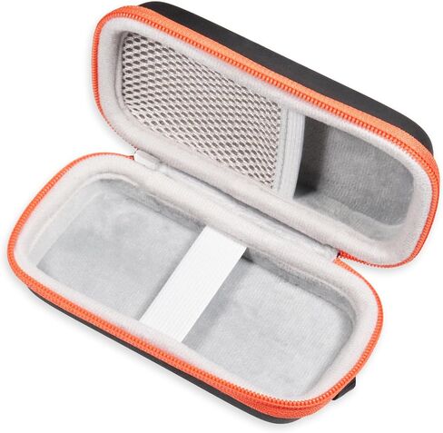 حافظة سماعات أذن مفتوحة من CaseSack لسماعات Oladance OWS 2، OWS 1 مفتوحة الأذن (غير مناسبة لعلبة الشاحن) (أسود مع سحاب برتقالي) in Saudi Arabia