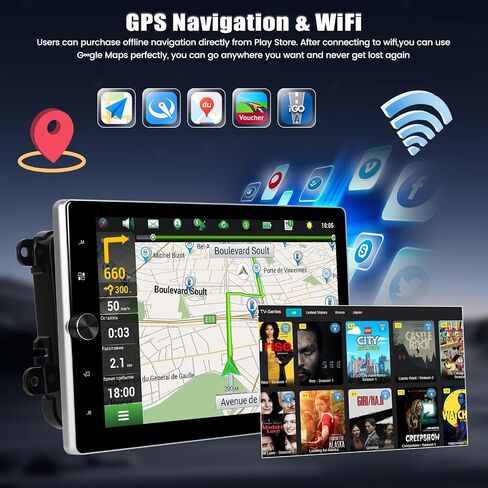 [2+64G] ستيريو سيارة Android 13 لسيارة VW Passat Golf Seat Tiguan Polo Skoda Touran مع Carplay اللاسلكي Android Auto، راديو سيارة بشاشة لمس عمودية 10.4 بوصة مع WiFi/GPSBluetooth، FM/RDS، SWC+كاميرا خلفية in Saudi Arabia