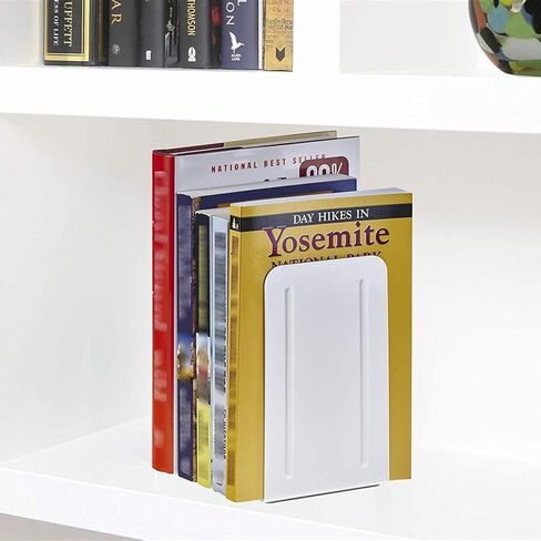 Acrimet Premium Metal Bookends (Heavy Duty) (Yellow Color) (1 Pair) in Saudi Arabia