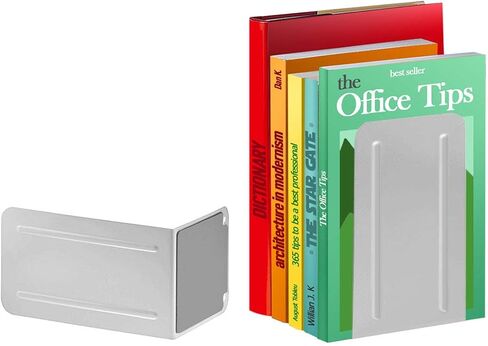 Acrimet Premium Metal Bookends (Heavy Duty) (Yellow Color) (1 Pair) in Saudi Arabia