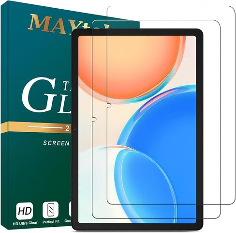 MAYtobe [واقي شاشة مكون من عبوتين مصمم لجهاز Samsung Galaxy Tab A9 Plus / A9+ (11 بوصة 2023) زجاج مقسى، بدون فقاعات، مقاوم للخدش، سهل التركيب in Saudi Arabia