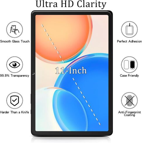 MAYtobe [واقي شاشة مكون من عبوتين مصمم لجهاز Samsung Galaxy Tab A9 Plus / A9+ (11 بوصة 2023) زجاج مقسى، بدون فقاعات، مقاوم للخدش، سهل التركيب in Saudi Arabia