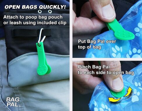 Dog Poop Bag Opener and Grocery Produce Bag Opener - Two Pack - Easily Open Slippery Bags in Saudi Arabia