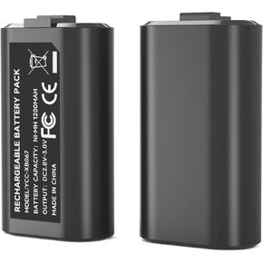 YCCSKY Rechargeable Battery Pack for Xbox Series X|S and Xbox One, 2 Pack 1200mAH Xbox Battery Pack for Xbox Series X/Xbox Series S/Xbox One/S/X/Elite(2 Batteries Only)