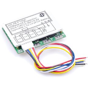 100A 4S 3.7V Lithium Battery Protection Board 14.8V 16.8V with Balance Over-Current Over-Charge Over-Discharge Short-Circuit Protection BMS Protection PCB Board(4S 3.7V 100A)