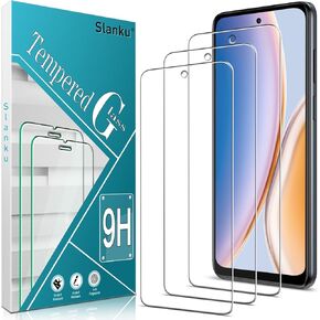 Slanku (3 Pack Screen Protector for Motorola Moto G Power 5G 2023 Tempered Glass [Not for 2020/2021/2022 Version], 9H Hardness, Touch Sensitive, Scratch-Resistant, Case Friendly