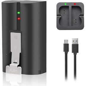 1-Pack 6040mAh Replacement Battery with Charger Station for Ring-Video Doorbell 1/2/3/3 Plus/4, Spotlight Camera and Stick Up Cam, Rechargeable Upgraded Cam Batteries, 3.65V Lithium-Ion Battery Camera