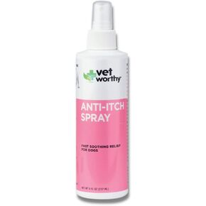 Vet Worthy Anti-Itch Spray for Dogs - Soothing and Fast-Acting Anti-Itch Spray for Dogs (8 oz)