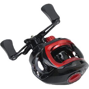 Powerful Metal Baitcasting Reel, 7.2:1 Gear Ratio Baitcast Fishing Reel, Long Cast Spool, Smooth Fishing Reel for Saltwater Freshwater