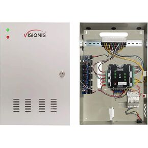 Visionis VS-AXESS-2DLX الإصدار 2 لوحة التحكم في الوصول الاحترافية ببابين ولوحة التحكم وخزانة إمداد الطاقة مع TCP/IP Wiegand وبرامج سطح المكتب 20,000 مستخدم + لوحة تمديد إنذار الحريق in Kuwait