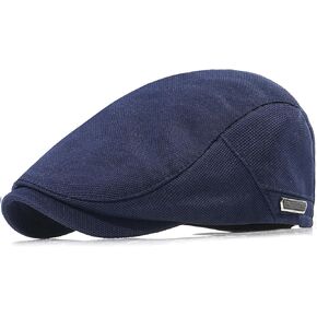 Newsboy Hats for Men Flat Cap Adjustable Irish Cabbie Ivy Driving Hunting Hat