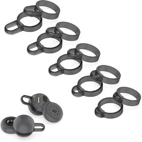Ear Hooks Compatible with Sony LinkBuds Ring Supporters,Silicone earpod Covers Accessories in Various Sizes (Grey)