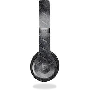 Glossy Glitter Skin Compatible with Beats Solo 4 - Black Diamond Plate - Premium 3M Vinyl Protective Wrap Decal Cover - Easy to Apply | Crafted in The USA by MightySkins