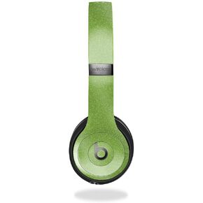Glossy Glitter Skin Compatible with Beats Solo 4 - Solid Lime Green - Premium 3M Vinyl Protective Wrap Decal Cover - Easy to Apply | Crafted in The USA by MightySkins