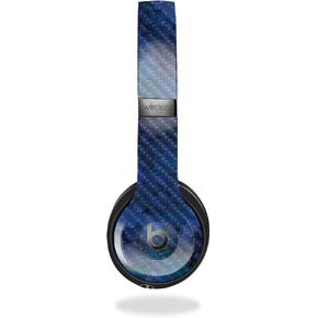 Carbon Fiber Skin Compatible with Beats Solo 4 - Blue Ice - Premium 3M Vinyl Protective Wrap Decal Cover - Easy to Apply | Crafted in The USA by MightySkins