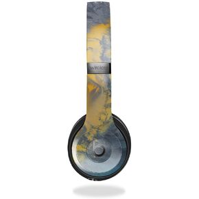 Headphone Skin Compatible with Beats Solo 4 - Yellow Spill - Premium 3M Vinyl Protective Wrap Decal Cover - Easy to Apply | Crafted in The USA by MightySkins