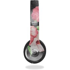 غلاف لامع لامع متوافق مع Beats Solo 4 - Hibiscus - غطاء لاصق واقٍ من الفينيل الفاخر 3M - سهل الاستخدام | صُنع في الولايات المتحدة الأمريكية بواسطة MightySkins