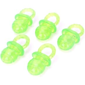 AYNEFY 5 pcs Pet Dog Chewing Toy, Dog Pacifier Chew Toys Pet Puppy Molar Chewing Training Toys Pacifier Shaped Pet Dogs Teether Teething Sounding Interactive Chew Toy (Green)