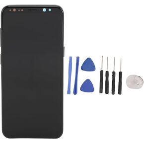 لاستبدال شاشة Galaxy S8 مع الإطار وأدوات الإصلاح، مجموعة محول رقمي لشاشة LCD لهاتف Galaxy S8