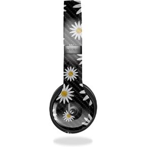Carbon Fiber Skin Compatible with Beats Solo 4 - Daisies - Premium 3M Vinyl Protective Wrap Decal Cover - Easy to Apply | Crafted in The USA by MightySkins