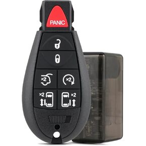 Key Fob Replacement Remote Key Kit for Dodge Grand Caravan 2008 2009 2010 2011 2012 2014 2014 2015 2016 Chrysler Town and Country Dodge Caravan Keyless Entry Remote Fob IYZ-C01C M3N5WY783X