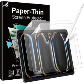 TiMOVO 2 Pack Paper Screen Protector for iPad Pro 13 inch M4 2024, Matte PET Film Screen Protector for iPad Pro 13 inch M4 (A2925 A2926 A3007) Paper Write and Draw Like on Paper, Anti-Scratch, Matte