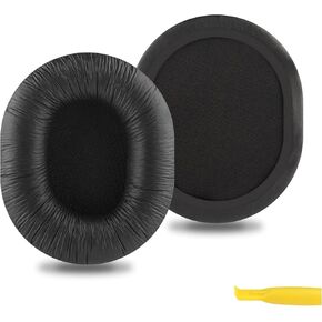 Geekria QuickFit Replacement Ear Pads for Audio-Technica ATH-M40fs ATH-D40fs ATH-M66 Headphones Ear Cushions, Headset Earpads, Ear Cups Cover Repair Parts (Black)