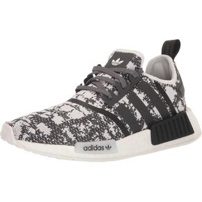 adidas Women's NMD_r1 Sneaker, Black/White/Grey, 6
