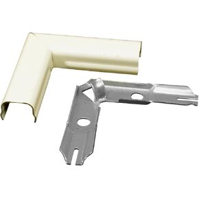 C2G B-6 Raceway Flat Elbow, Ivory