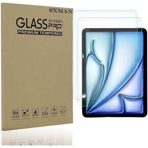 واقي شاشة OXMAN لجهاز iPad Pro 11 بوصة 2024 موديل M4 (الجيل الخامس)، عبوتان من الزجاج المقوى لحماية الأفلام لجهاز iPad Pro 11 الجيل الخامس من Apple Pencil Pro المتوافق in Kuwait