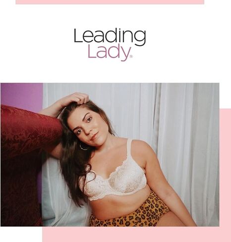 Leading Lady Ava Lace Padded Bra - Full Figure Bra With Underwire Support and Side Smoothing. Lightly Padded Bras For Women in Saudi Arabia