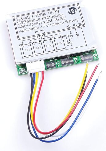 100A 4S 3.7V Lithium Battery Protection Board 14.8V 16.8V with Balance Over-Current Over-Charge Over-Discharge Short-Circuit Protection BMS Protection PCB Board(4S 3.7V 100A) in Kuwait